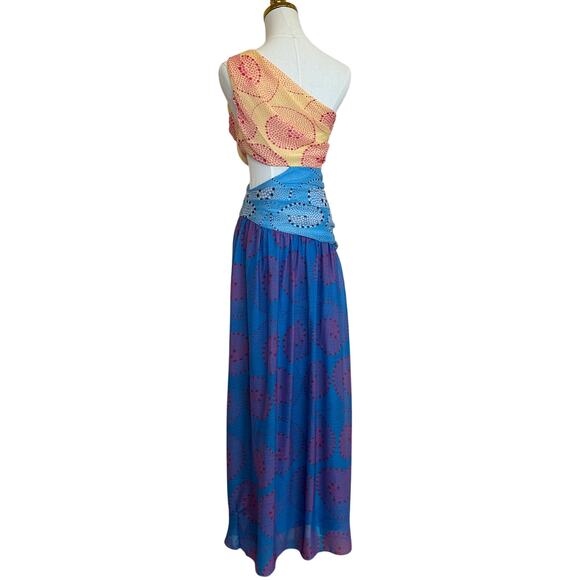 STAUD Yellow and Blue Maxi Dress - Picture 9 of 13